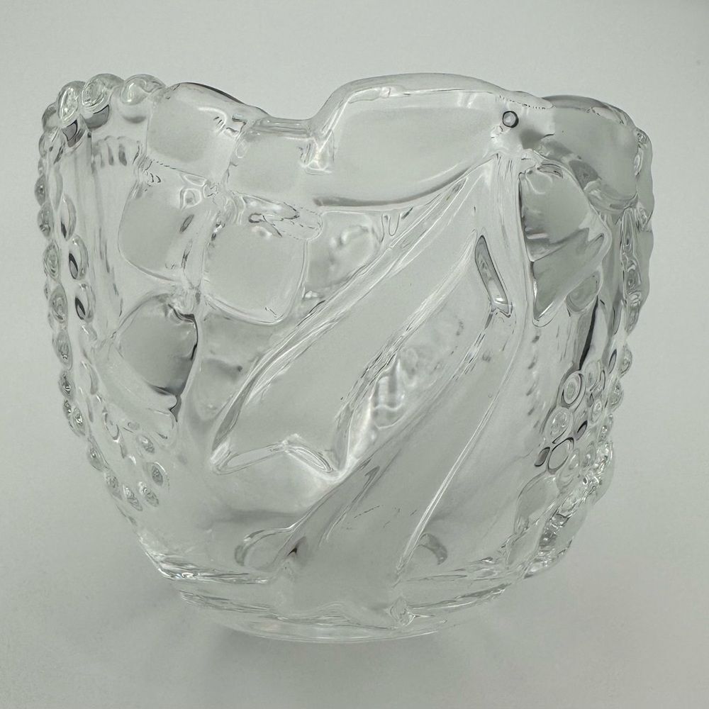 Vintage Glass Christmas Candy Dish - Picture 4 of 4